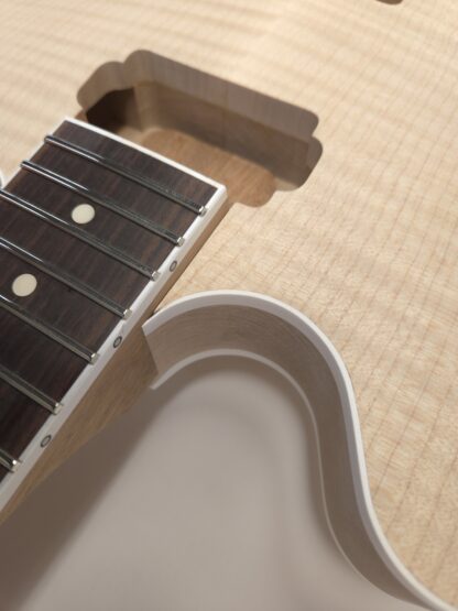 Double Cut Archtop - 4A Flame - Binding - Luminlay - Image 4
