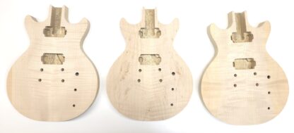 59 Carved Top Double Cut - Black Limba - Flame Maple - Image 3