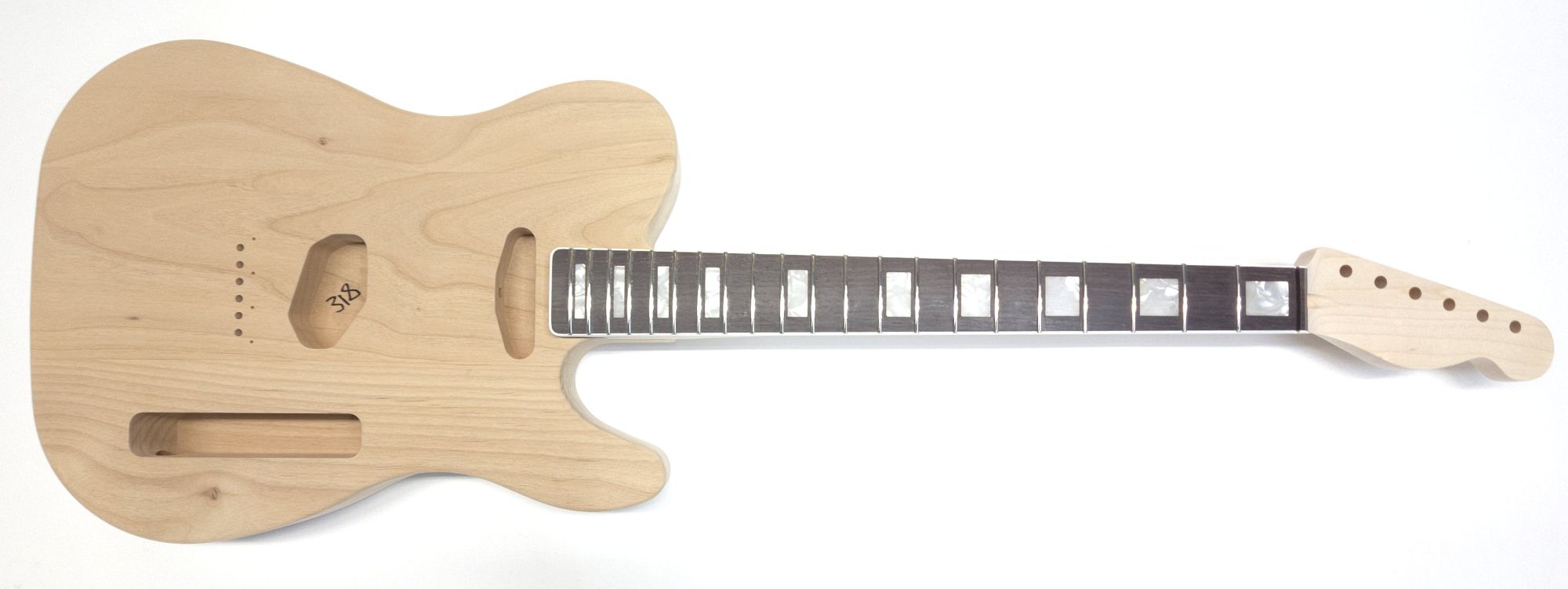 Alder T Style - Indian Rosewood - Blocks - Binding
