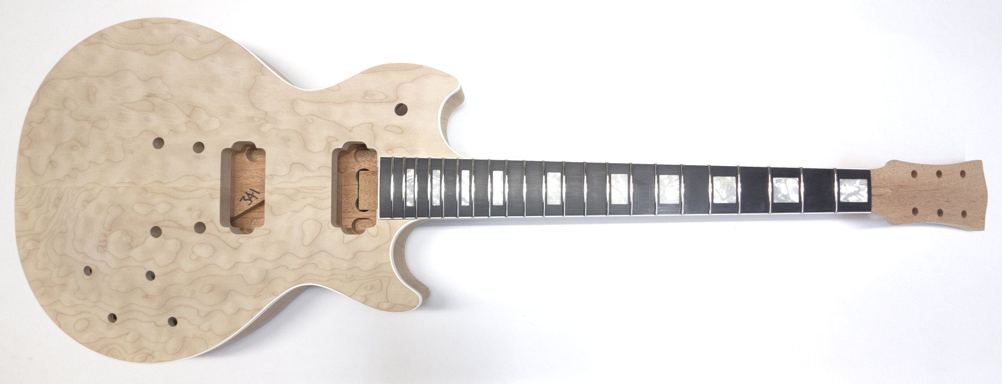 59 Carved Top Offset DC Custom - Quilt - Ebony - Blocks - Binding
